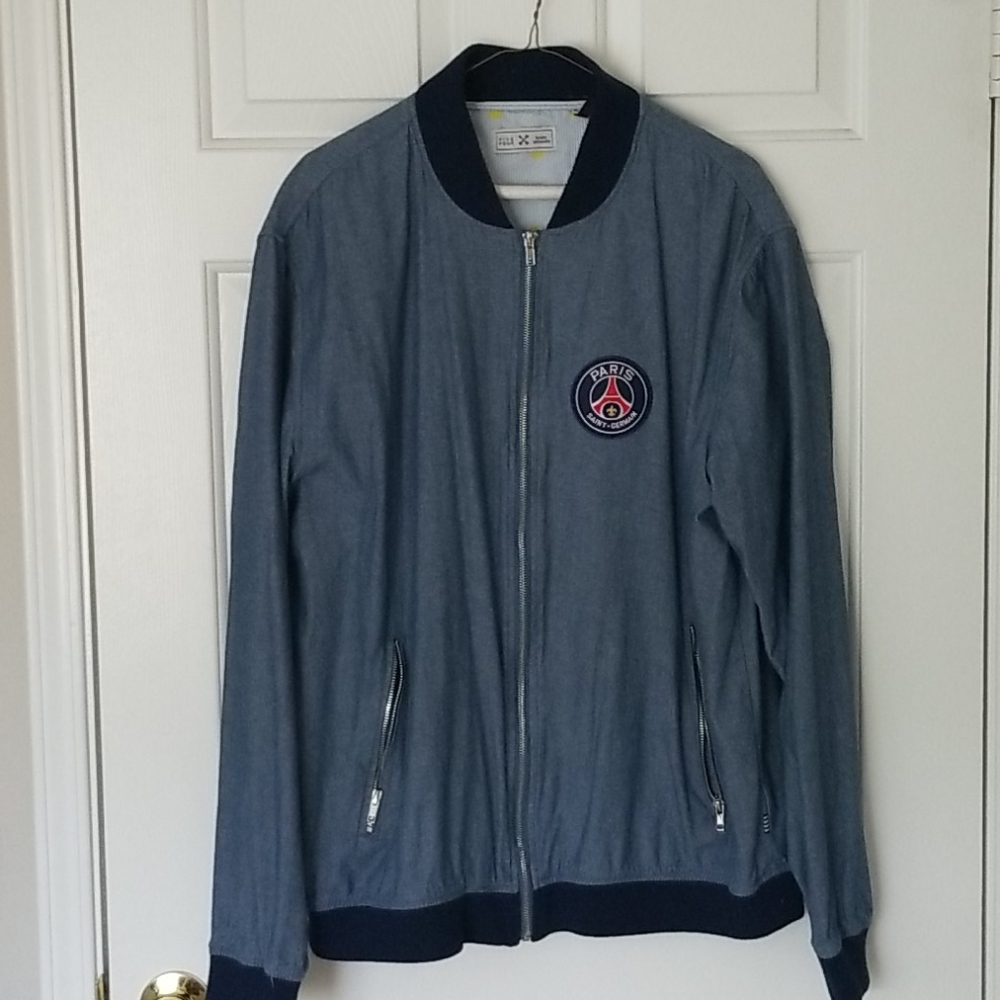 XL PSG Lightweight Bomber Jacket Blue